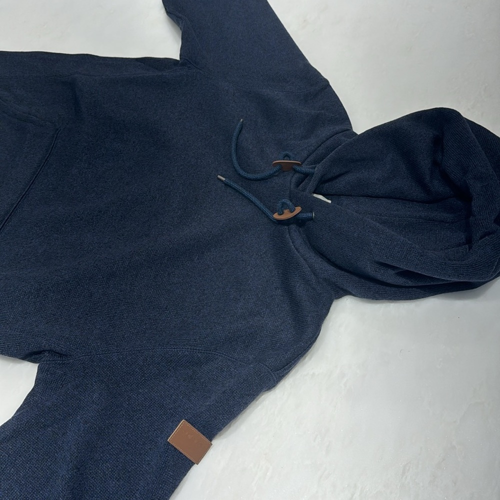 Men’s quicksilver hoodie in navy blue - Picture 2 of 3